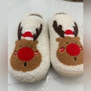 8-9 christmas’s reindeer slippers